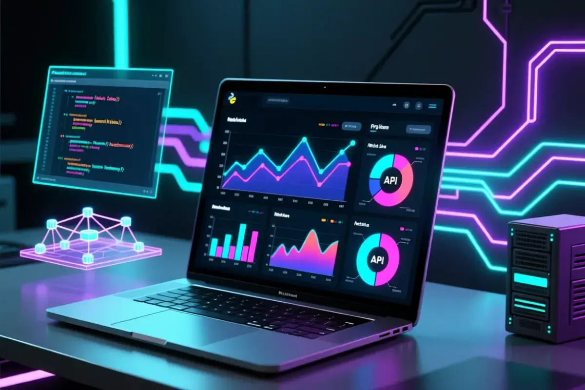 Dashboard moderne d'analyse de données sportives avec graphiques et statistiques en temps réel