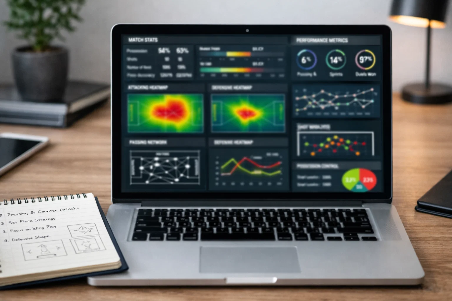 Action de but lors d'un match de football