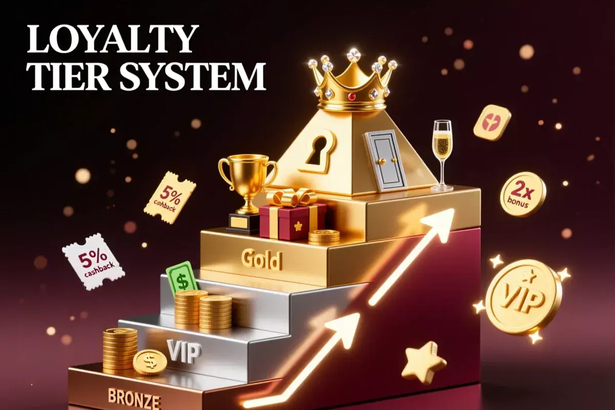 Illustration des niveaux de programmes de fidélité VIP pour paris sportifs